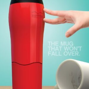 Mighty Mug Plastic Travel Mug, No Spill Double Wall Tumbler, Cold/Hot, Cup-Holder Friendly, Dishwasher Safe, (Cream, 16oz)