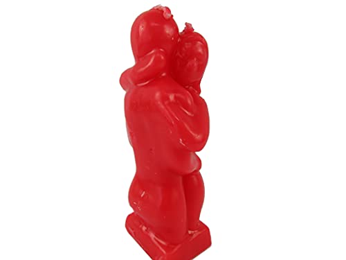 CircuitOffice Red 5.75 Inch Lovers Adam and Eve Couple Candle Love Ritual Fall in Love with Me Spell