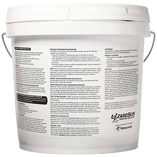 LizardSkin LSCI-4GAL Kit Ceramic Insulation with Spray Gun - 4 Gallon