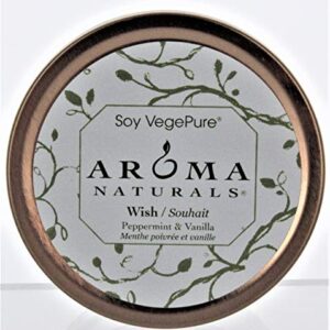 Aroma Naturals Wish Peppermint Vanilla Tin