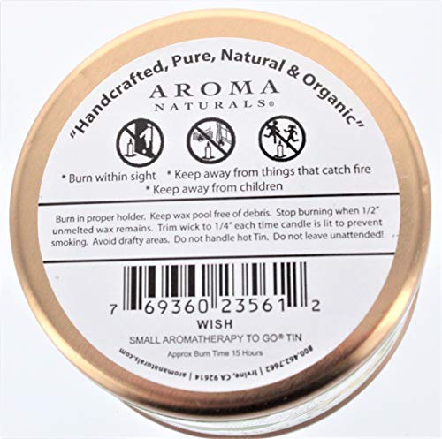 Aroma Naturals Wish Peppermint Vanilla Tin