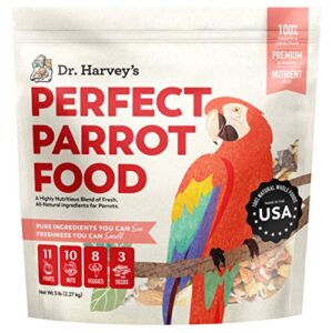 dr. harvey's perfect parrot blend - natural food for large parrots (5 pounds)