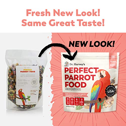 Dr. Harvey's Perfect Parrot Blend - Natural Food for Large Parrots (5 pounds)