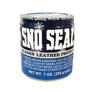 atsko sno-seal 1330 original beeswax waterproofing (7 oz net weight/ 8 oz overall weight)