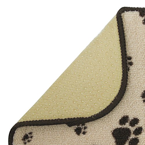 Kitchen Basics Microfiber Pet Bowl Feeding Mat, Anti-Skid and Absorbent, 10 Inch x 20 Inch