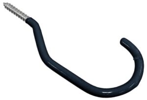 the hillman group 852703 bike hook vinyl black, 1-pack