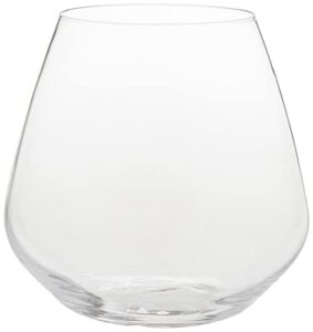 luigi bormioli atelier stemless pinot noir wine glass, 20-ounce, set of 6