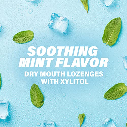 ACT Dry Mouth Lozenges With Xylitol 18 Count (Pack of 6) Soothing Mint