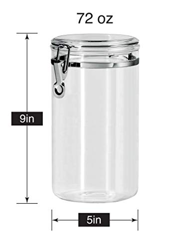 Oggi Food Storage Container, 72-Ounce, Clear