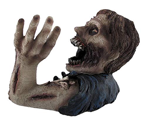 DWK Elixir of the Undead Zombie Wine and Beverage Bottle Holder Display Rack for Halloween Home Decor and Kitchen, 12-inch