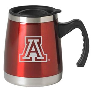 lxg, inc. university of arizona - 16-ounce squat travel mug tumbler - red