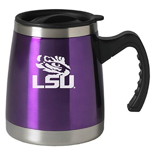 16 oz Stainless Steel Coffee Tumbler - LSU Tigers