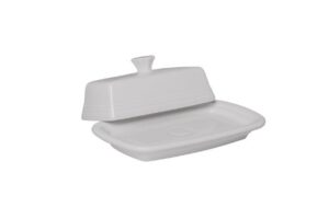 fiesta covered butter dish, x-large, white