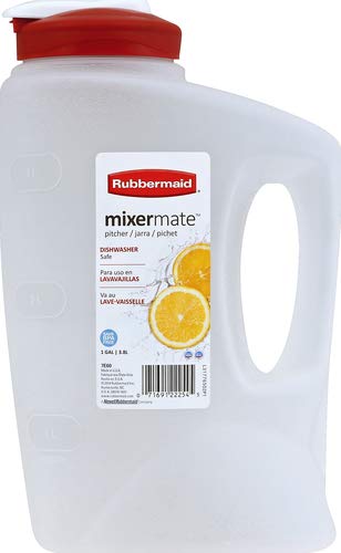 Rubbermaid 1776502 1 Gallon Seal'n Saver Pitcher, Clear