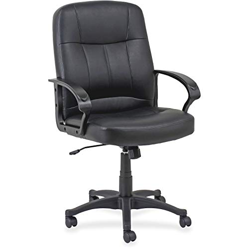 LLR60121 - Lorell Chadwick Managerial Leather Mid-Back Chair