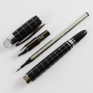 Gullor Fashion Elegant Black with Silver Cross-line Pen 79 Rollerball Pen