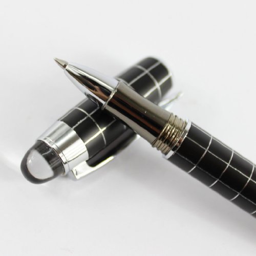 Gullor Fashion Elegant Black with Silver Cross-line Pen 79 Rollerball Pen