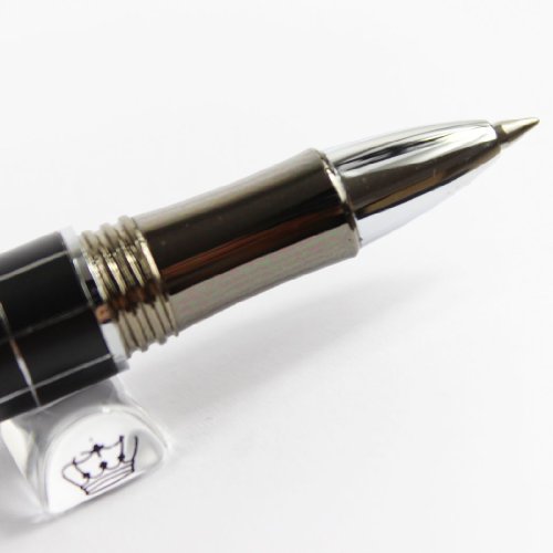 Gullor Fashion Elegant Black with Silver Cross-line Pen 79 Rollerball Pen