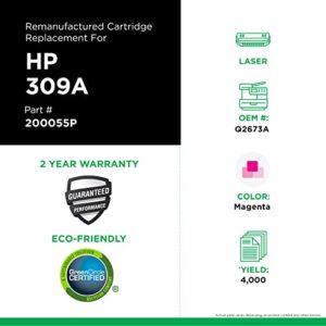 Clover Remanufactured Toner Cartridge Replacement for HP Q2673A (HP 309A) | Magenta