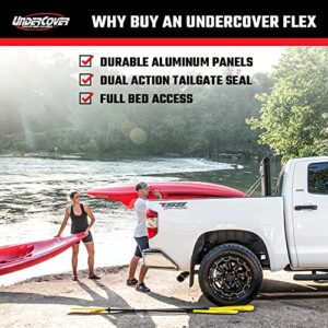 UnderCover Flex Hard Folding Truck Bed Tonneau Cover | FX11018 | Fits 2014 - 2018, 2019 LTD/Lgcy Chevy/GMC Silverado/Sierra 1500 5' 9" Bed (69.3")