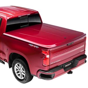 undercover lux one-piece truck bed tonneau cover | uc1116l-gan | fits 2014 - 2018, 2019 legacy chevy silverado 1500 gan(wa636r) - silver ice 5' 9" bed (69.3")