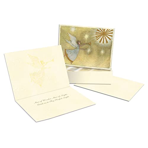 LANG "Golden Angel", Classic Christmas Cards, Artwork by Susan Winget" - 12 cards, 13 envelopes - 4.5" x 6"