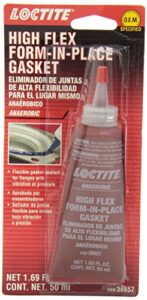 loctite flange sealant, high flex gasket maker: silicone, anaerobic, flexible form-in-place, high-temperature, solvent-resistant, o.e.m specified 50 ml tube (pn: 555354)