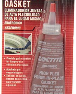 Loctite Flange Sealant, High Flex Gasket Maker: Silicone, Anaerobic, Flexible Form-in-Place, High-Temperature, Solvent-Resistant, O.E.M Specified 50 ml Tube (PN: 555354)