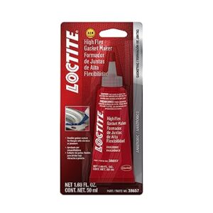 Loctite Flange Sealant, High Flex Gasket Maker: Silicone, Anaerobic, Flexible Form-in-Place, High-Temperature, Solvent-Resistant, O.E.M Specified 50 ml Tube (PN: 555354)