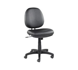 alera in4819 interval series swivel/tilt task chair, leather, black