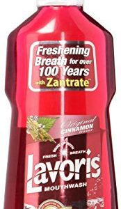 Lavoris Mouthwash Original Cinnamon Flavor, Red, 15 oz Bottles, 443 ml, 4 Piece