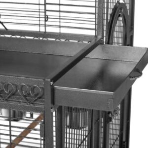 Prevue Pet Products BPV3159 Double Roof Bird Cage with Playtop, 36-1/2 by 27-1/4-Inch, Black