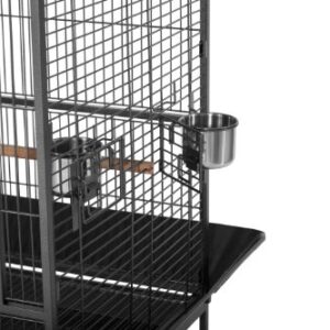 Prevue Pet Products BPV3159 Double Roof Bird Cage with Playtop, 36-1/2 by 27-1/4-Inch, Black