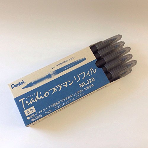 Pentel MLJ20-C Cartridge, Blue, 10 Pieces