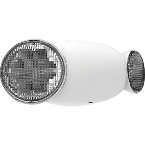 compass cu2rc hubbell lighting led 2 head emergency light with remote capacity, white,black