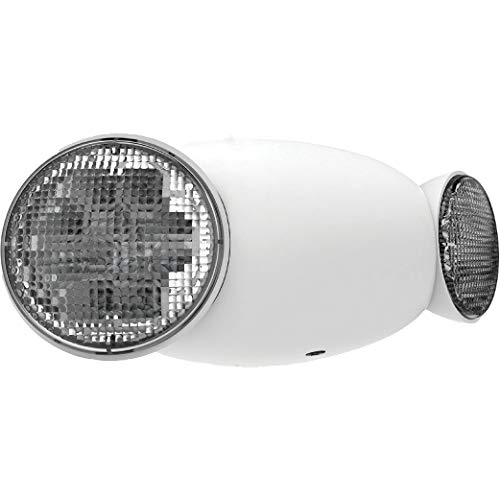 Compass CU2RC Hubbell Lighting LED 2 Head Emergency Light with Remote Capacity, White,Black