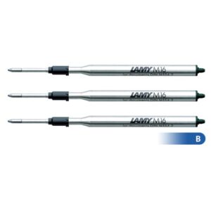 lamy x 3 m16 ballpoint pen refill blue broad (db00156)