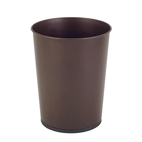 Bath Bliss 5 Liter Small Wastebasket | Round Open Top | Trash Can | Bathroom | Bedroom | Kitchen | Office | Dorm | Disposal Waste Bin | Garbage | Oil Rubbed Bronze