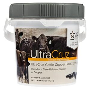 UltraCruz Cattle Copper Bolus Supplement for Calves, 100 Count x 12.5 Grams