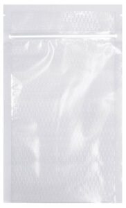 vac sealer bags, 8" x 12" (quart) zipper seal, 50 count