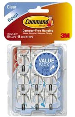 Command Strips 17067CLR-VP Clear Command Wire Hooks