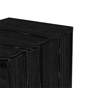 Tvilum Scottsdale 2 Drawer Nightstand, Black Wood Grain