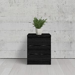 Tvilum Scottsdale 2 Drawer Nightstand, Black Wood Grain