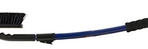 SubZero 14039 50" Crossover Super Duty Extendable Snowbroom with Pivoting Head and Integrated Ice Scraper , Black/Blue