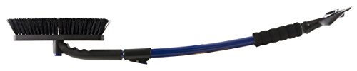 SubZero 14039 50" Crossover Super Duty Extendable Snowbroom with Pivoting Head and Integrated Ice Scraper , Black/Blue