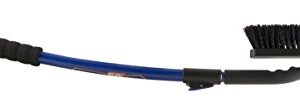 SubZero 14039 50" Crossover Super Duty Extendable Snowbroom with Pivoting Head and Integrated Ice Scraper , Black/Blue