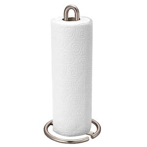 home basics simplicity collection paper towel holder, satin nickel