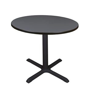 cain 36" round breakroom table- grey
