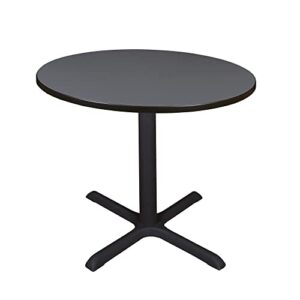 Cain 36" Round Breakroom Table- Grey