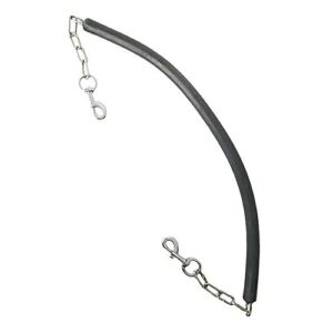 horze rubber stable chain - black - 51 in